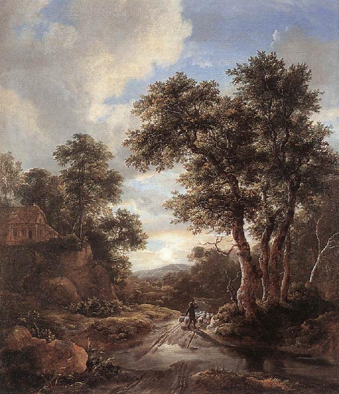 Jacob van Ruisdael Sunrise in a Wood